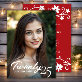 Afstuderen Jaar Custom Photo Graduation Party Kaart