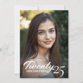 Afstuderen Jaar Custom Photo Graduation Party Kaart (Voorkant)