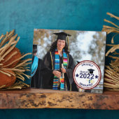 Afstuderen jaar elegante klasse van foto 2022 fotoplaat (Zijkant)