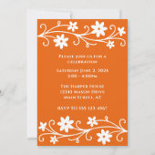 Afstuderen jaar en foto Oranje afstudeerfeest Kaart (Achterkant)