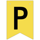 Afstuderen JAAR Geel Zwart Vlaggetjes (Derde vlag)