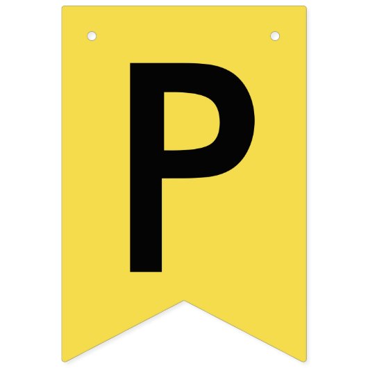 Afstuderen JAAR Geel Zwart Vlaggetjes (Derde vlag)