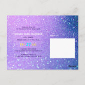 Afstuderen jaar girale middelbare school afstudeer briefkaart (Achterkant)