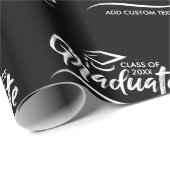 Afstuderen jaar Jouw naam aangepast Afstuderen Cadeaupapier (Rol Hoek)