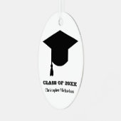 Afstuderen jaar metalen ornament (Voorkant links)