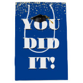 Afstuderen "Je hebt het ondertekend" met Confetti Medium Cadeauzakje (Voorkant)