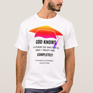 AFSTUDEREN Jer 29:11 GOD KENT DE GEWOONTEPLANNEN T-shirt