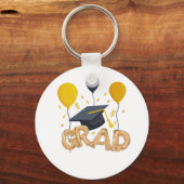 Afstuderen Joy vastgelegd in een dromerig ontwerp Sleutelhanger (Voorkant)