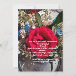 Afstuderen Jubileum reünie uitnodiging