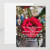 Afstuderen Jubileum reünie uitnodiging (Voorkant / Achterkant)