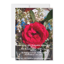 Afstuderen Jubileum reünie uitnodiging