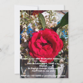 Afstuderen Jubileum reünie uitnodiging