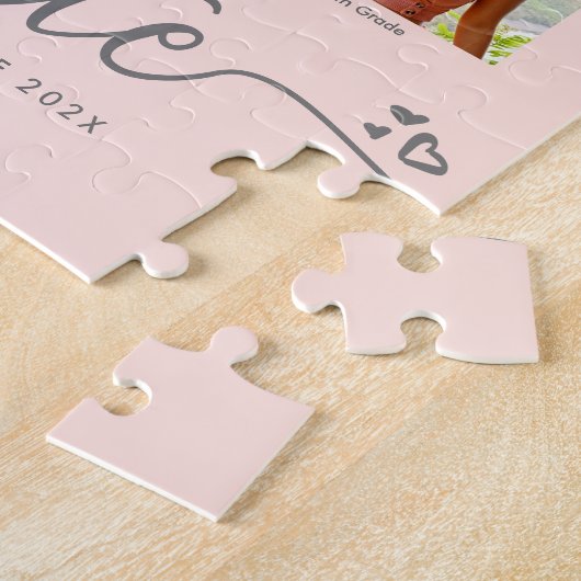 Afstuderen K-12 de Foto Collage van het Manuscript Legpuzzel (Zijkant)