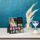 Afstuderen K-12 Foto Collage Black Silver Glitter Fotoplaat (Insitu)