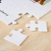 Afstuderen K-12 Foto Collage Modern Black White Legpuzzel (Zijkant)