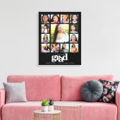 Afstuderen K-12 Foto Collage Modern Bold Black Canvas Afdruk (Insitu (Woonkamer))