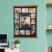 Afstuderen K-12 Fotocollage Afstuderen Keepomwille Hangend Wandkleed