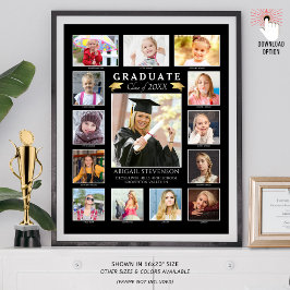 Afstuderen K-12 Fotocollage Afstuderen Keepomwille Poster