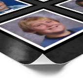 Afstuderen K-12 Foto's zwart en zilver keepomwille Perfect Poster (Hoek)