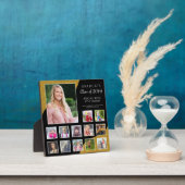 Afstuderen K-12 Photo Collage Black Gold Fotoplaat (Insitu)