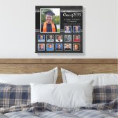 Afstuderen K-12 Photo Collage Keepomwille Canvas Afdruk (Insitu (Slaapkamer))
