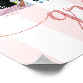 Afstuderen K-12 Photo Collage Roos Gold Script Poster (Hoek)