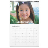 Afstuderen K-12 Script Fotocollage Vet 15 maand Kalender (Jan 2027)