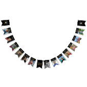 Afstuderen K tot 12 Photo Black and Gold Bunting F Vlaggetjes (Alle)