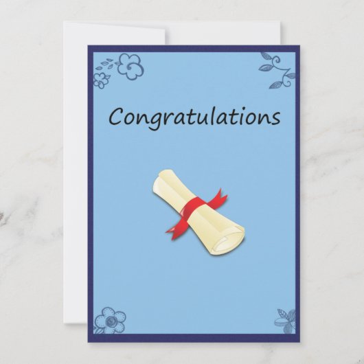 Afstuderen Kaart. (Voorkant)