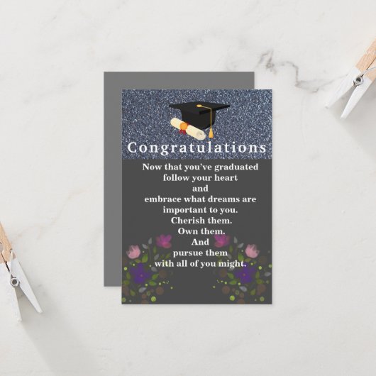 Afstuderen Kaart (Voorkant / Achterkant in situ)