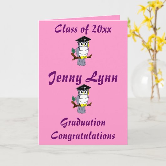 Afstuderen Kaart (Gele Bloem)