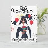 Afstuderen Kaart (Staand voorkant)