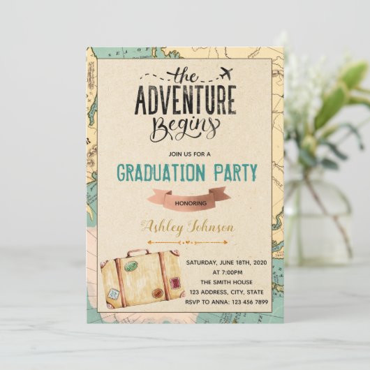 Afstuderen Kaart (Staand voorkant)