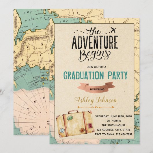 Afstuderen Kaart (Voorkant / Achterkant)