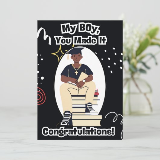 Afstuderen Kaart (Staand voorkant)