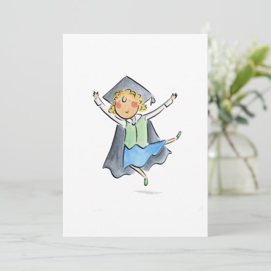 Afstuderen Kaart (Staand voorkant)