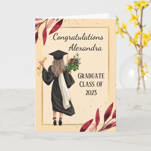 Afstuderen Kaart (Gele Bloem)