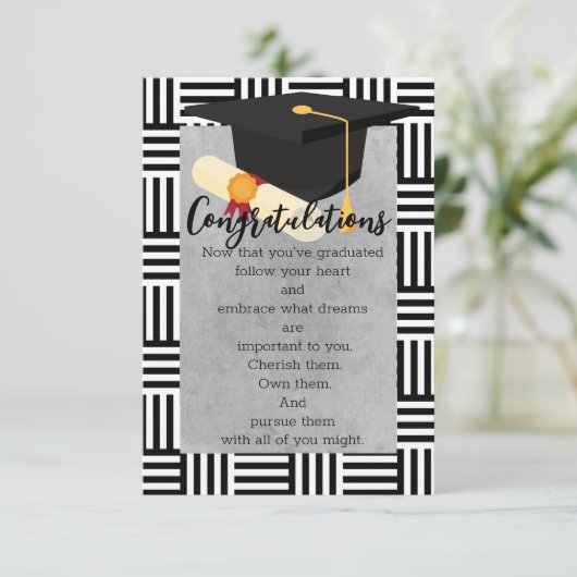 Afstuderen Kaart (Staand voorkant)