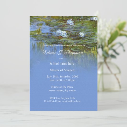  afstuderen kaart (Staand voorkant)