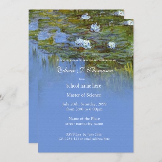 afstuderen kaart (Voorkant / Achterkant)