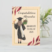 Afstuderen Kaart (Staand voorkant)