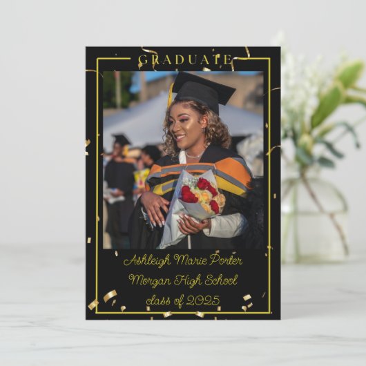 Afstuderen Kaart (Staand voorkant)