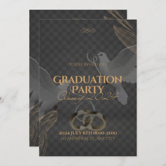 Afstuderen Kaart (Voorkant / Achterkant)