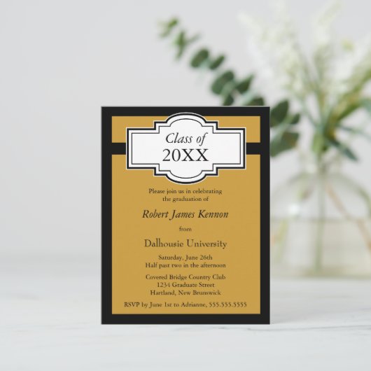 Afstuderen Kaart (Staand voorkant)