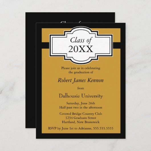 Afstuderen Kaart (Voorkant / Achterkant)