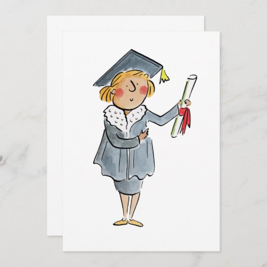 Afstuderen Kaart (Voorkant / Achterkant)