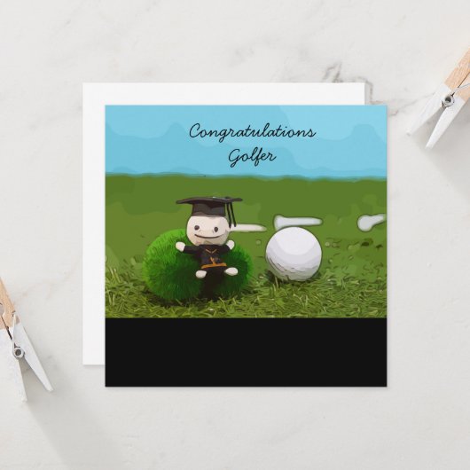 Afstuderen Kaart (Voorkant / Achterkant in situ)