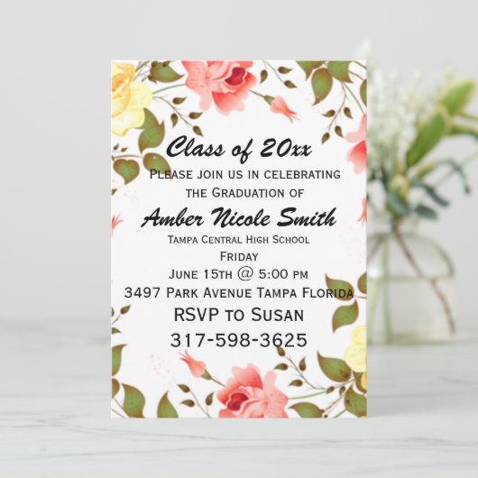 Afstuderen Kaart (Staand voorkant)