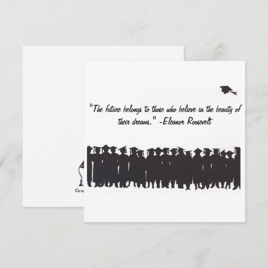 Afstuderen-kaart Aankondiging (Voorkant / Achterkant)