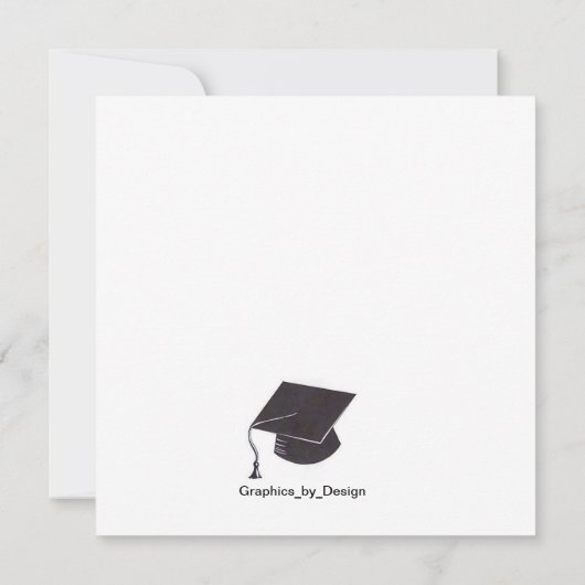 Afstuderen-kaart Aankondiging (Achterkant)